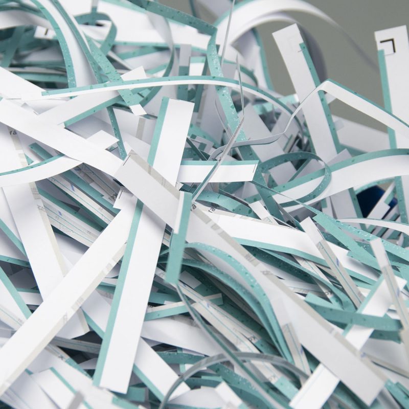 Shredded documents